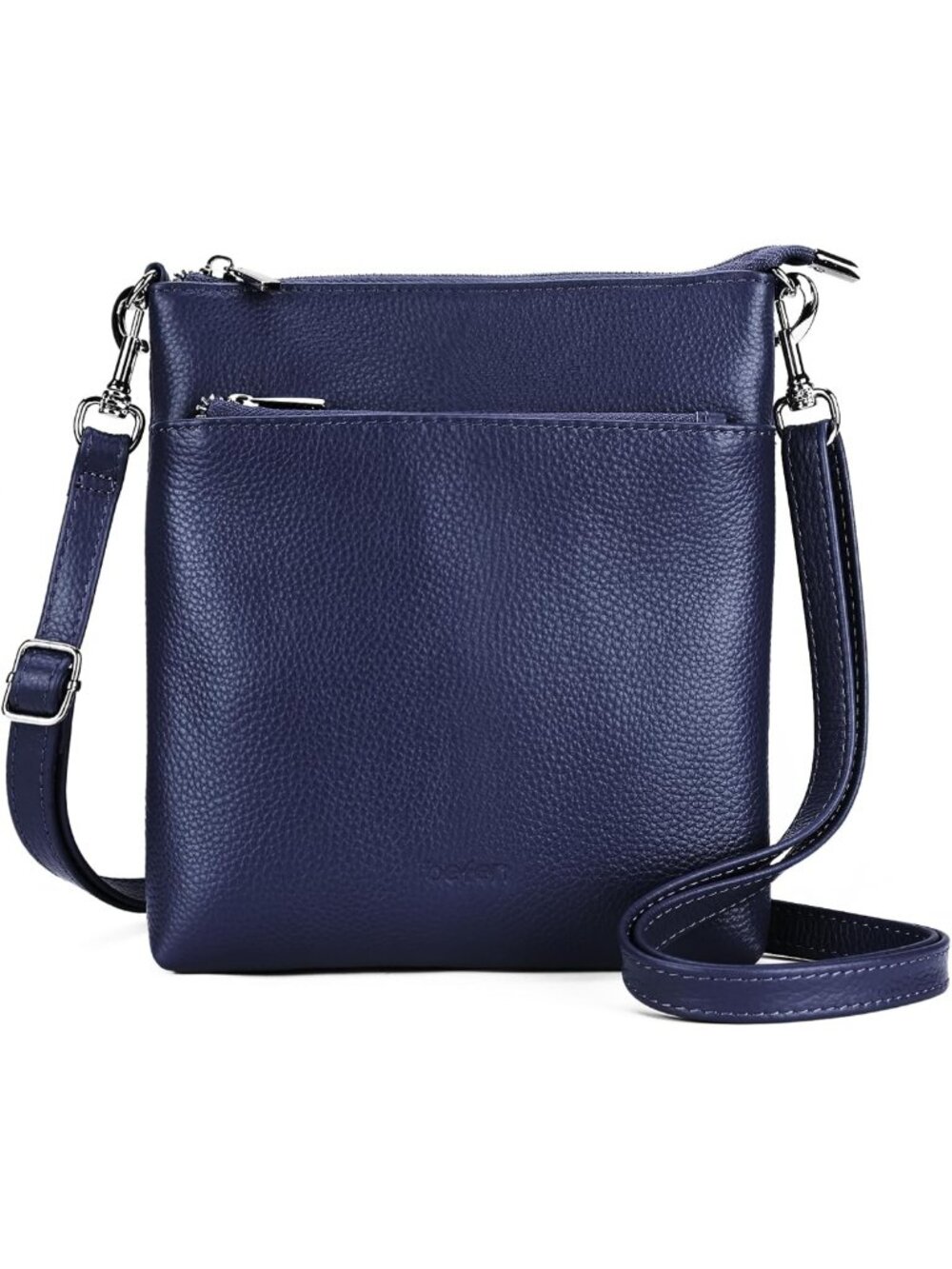 Lightweight Genuine Leather Crossbody Bag for Women | Adjustable Shoulder Strap